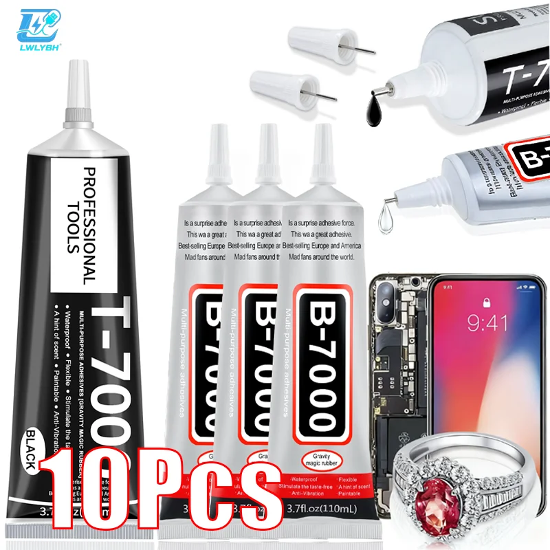 B7000 Transparent Glue Repair Mobile Screen Glue T7000 Black Waterproof Jewelry Craft B7000 Super Strong Instant Adhesives