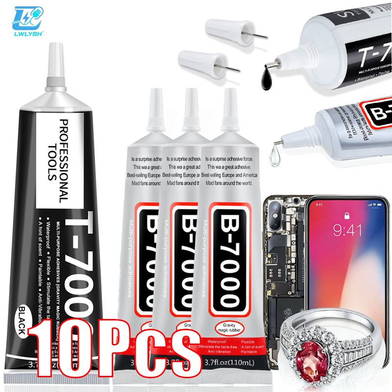 B7000 Transparent Glue Repair Mobile Screen Glue T7000 Black Waterproof Jewelry Craft Glue B7000 Super Strong Instant Adhesives
