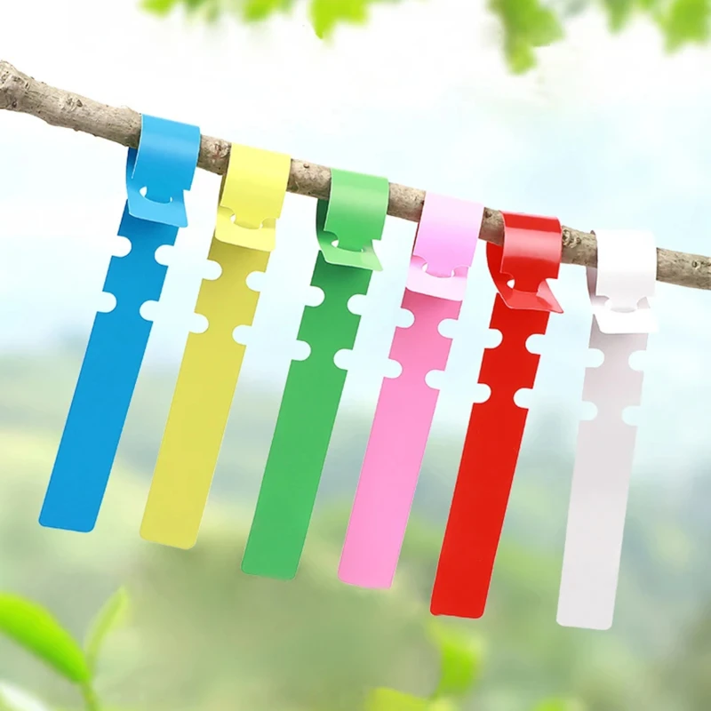 100PCS Waterproof Plant Markers Plastic Plant Hanging Tags Gardening Plant Marker Label Tools Garden Pots & Planters Supply