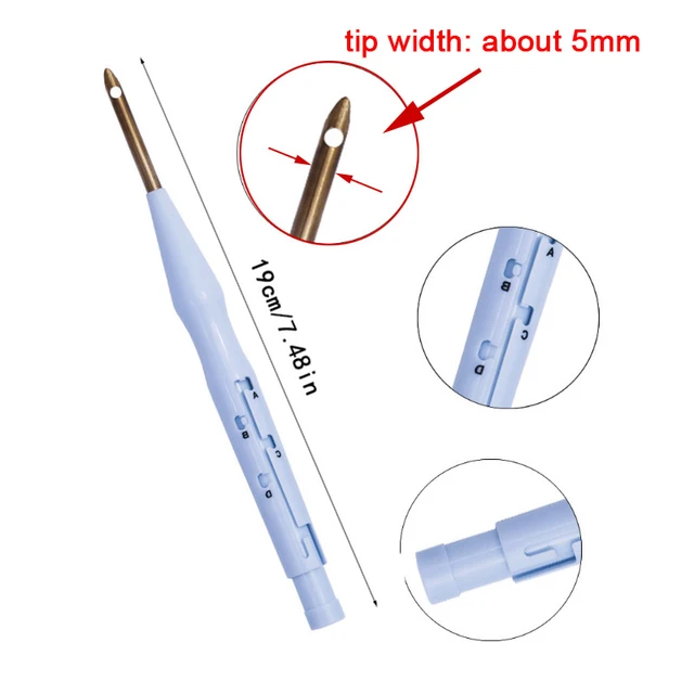 Magic Embroidery Punch Needle Pen Kit Cross Stitching Tool Set Weaving Tool Carpet Knitting Sewing Tool for DIY Sewing Craft Art 2