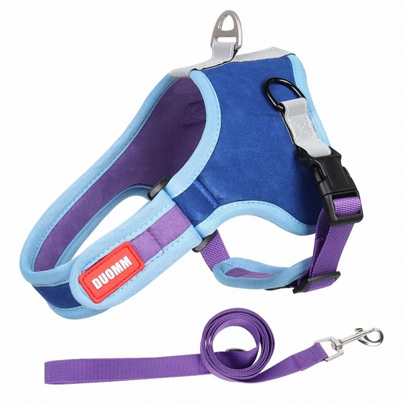 Dog Harness NO PULL Reflective Breathable Adjustable Pet Harness For Dog Vest Saddle Type Harness Outdoor Walking Dog Supplies