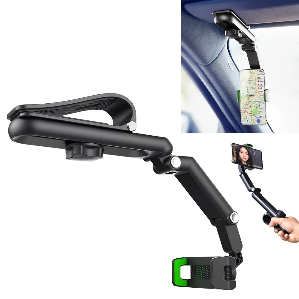 1 Stück Multifunktionaler Handyhalter Für Rückspiegel Im Auto, Neuer  Aufgerüsteter Handyhalter Für Das Auto, Multifunktional Um 360° Drehbar,  Universelle Ausziehbare Halterung Für Das Lenkrad, Geschenk Zum Geburtstag  / Ostern / Präsidentstag Für