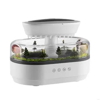 A0NC Raining Small Humidifier Travel Humidifier Room Humidifier for Office Bedroom 1