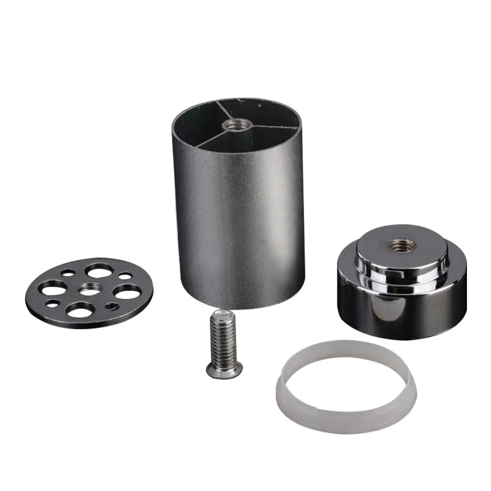 Gambe Per Mobili In Alluminio 5cm - Piedini Regolabili Per Sedie, Tavoli E Armadi - Foto 6