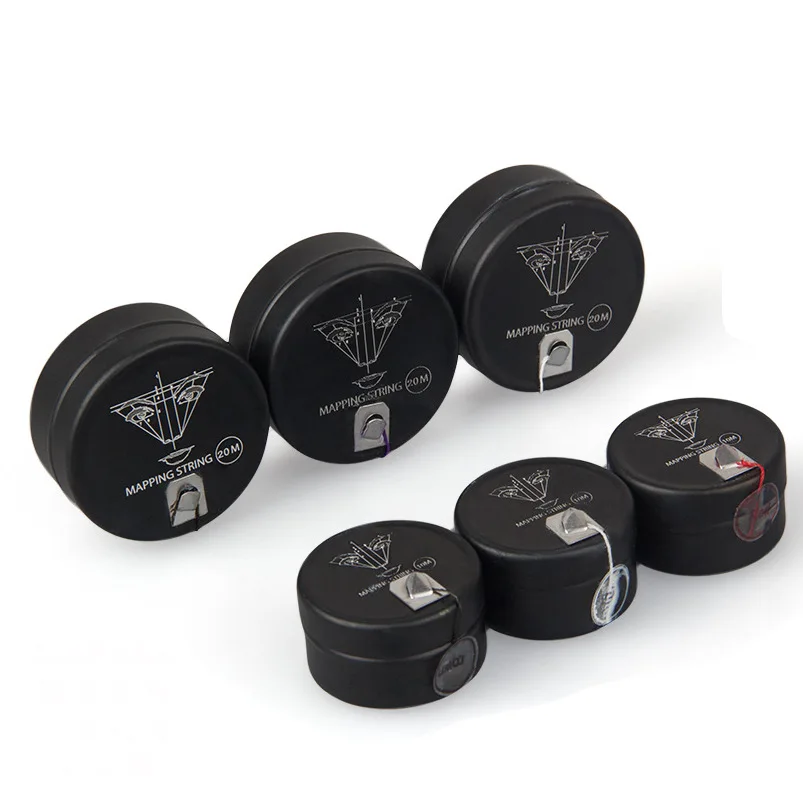 

20M Black Can Microblading Mapping String Eyebrow Pre-Inked Thread Mapping Brows Marker Line Permanent Makeup Tattoo Dyeing Tool