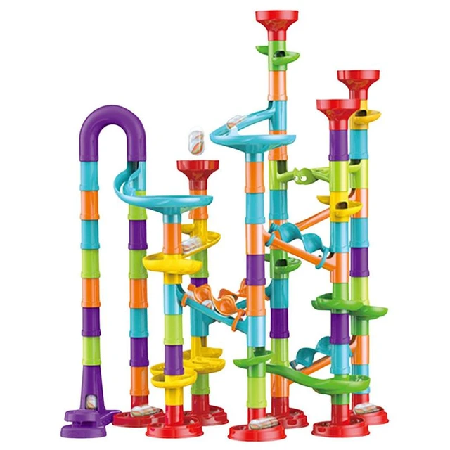 Marble Runs For Kids Ages 4-6 Marble Track Building Games Construction  Building Blocks Toy Learning