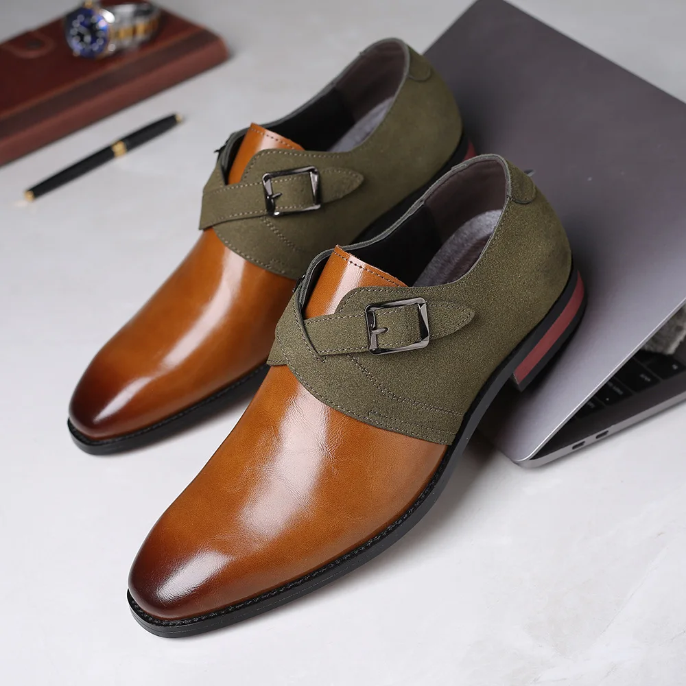 

new men's dress shoes in Europe and the point man in British business British male leisure slip-on shoes