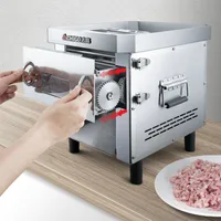 110V/220V Electric Meat Slicer Commercial Automatic Slicer Multifunctional Stainless Shred Slicer Cutter Meat Meat Grinder 2