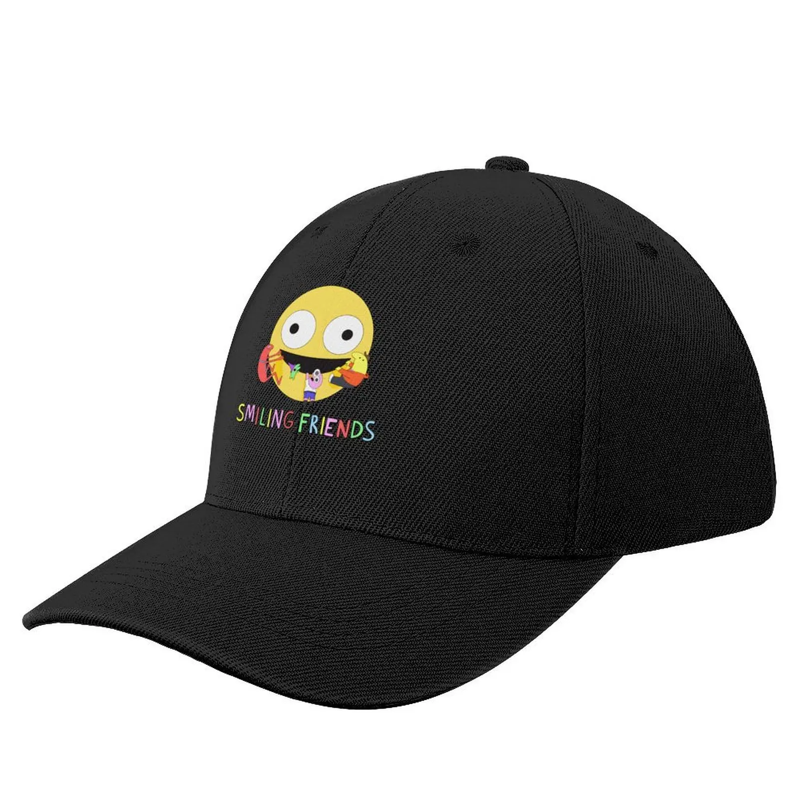 

Smiling Friends Logo Baseball Cap Visor Snap Back Hat beach hat party Hat For Men Women's