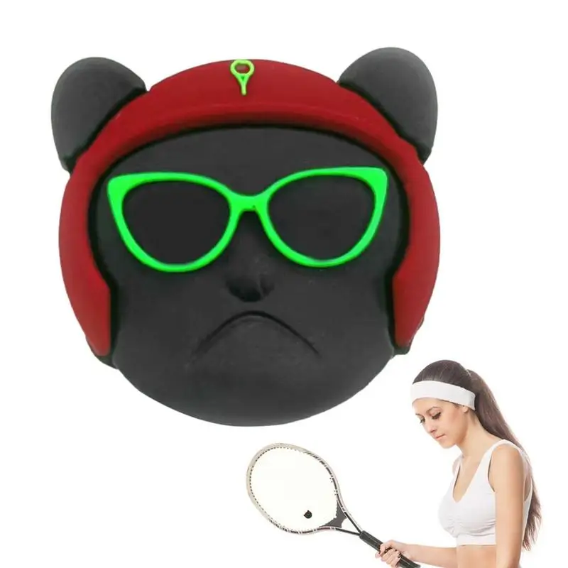

Protective Tennis Racket Vibration Dampeners Silicone Anti-Vibration Tennis Shockproof Absorber Cartoon Shock Pad Accessories