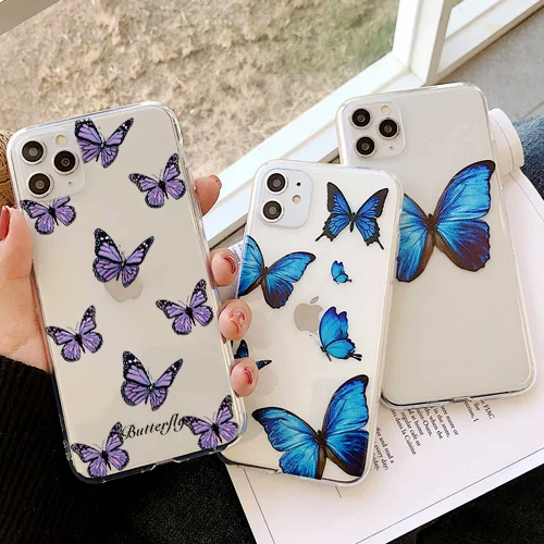 Custodia Per Telefono A Farfalla Per Iphone 13 Pro Max 12Pro Mini 11Pro X Xs Max Xr Se 7 8 Plus Cover Fundas Per Custodia Iphone 11 Pro Max