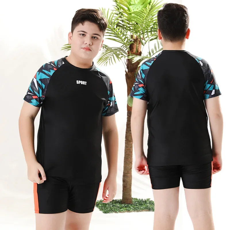 New Children's Swimsuit Boys Swim Trunks Youth Separate Bathing Suit For Middle Large Kids Swimming Clothes boys swimwear