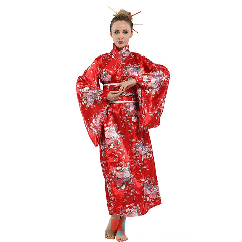 Japanese Temptation Kimono Stage Costumes Halloween Cosplay Party Costumes Adult Female Uniforms haoohu super hot three point erotic uniform temptation maid dress nightclub sexy female erotic lingerie maid clothes role play