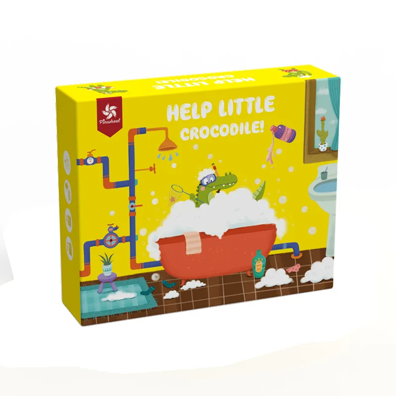 Children's Logical Thinking Training Early Education Puzzle Board Game Baby Crocodile Love Bathing Maze Toy 4+ Science Toys