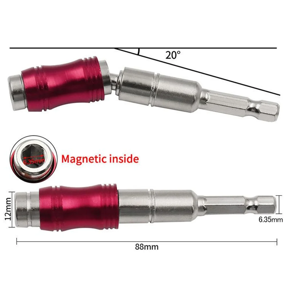 Electric drill hexagonal handle magnetic quick release head lengthening connecting rod corner bend