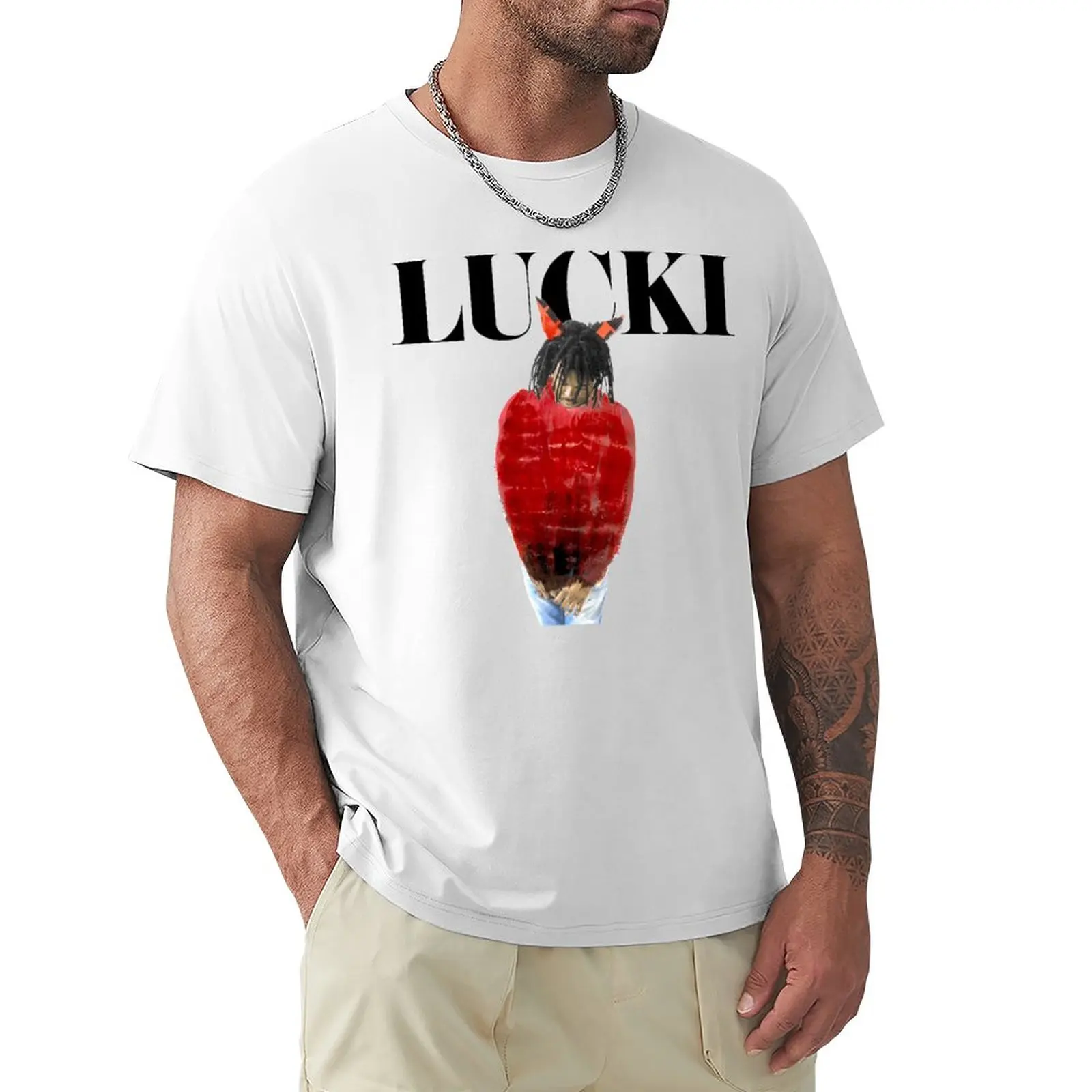 

LUCKI T-Shirt blank t shirts summer top black t shirts for men