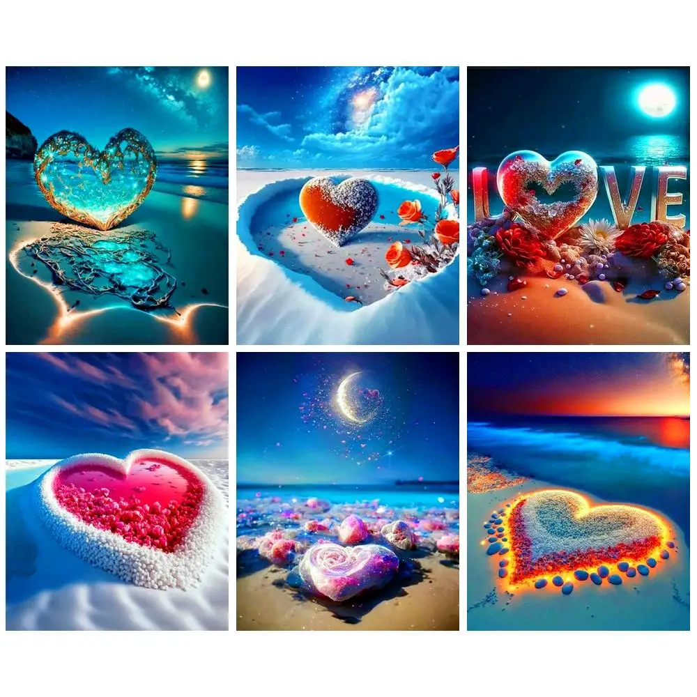 

RUOPOTY Full Square Diamond Painting Scenic Art Embroidery Crystal Mosaic Cross Stitch Rhinestones Craft Kits Handmade Gifts