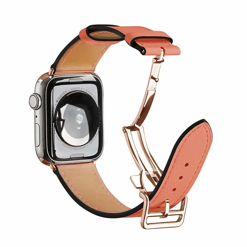 Premium Genuine Leather Watch Strap - Elegant Wristband