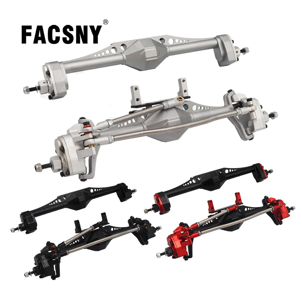 

Aluminum Alloy Front and Rear Portal Axle for 1/10 RC Crawler Car Axial Capra 1.9 Unlimited Trail Buggy UTB Currie F9 Upgrade