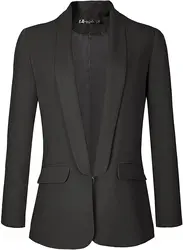 Blazer de escritório feminino jaqueta aberta frente womens blazers para o trabalho profissional
