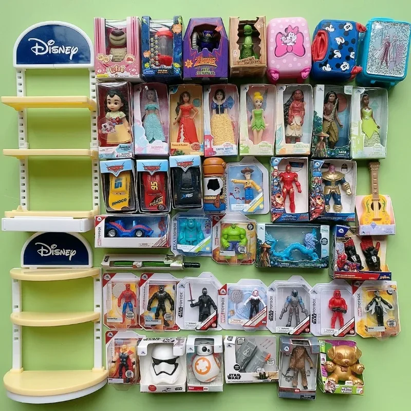 

Genuine Disney Princess Figure Surprise Ball Plxar Starware Mini Doll Ornaments Accessories Collection Miniature Toy