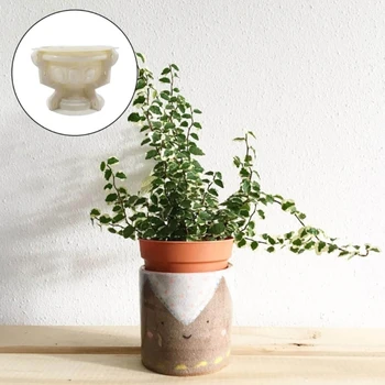 Plastic Flower Pot Mold Cement Concrete Mould Large Bonsai Planter Making Vase Dropship 2