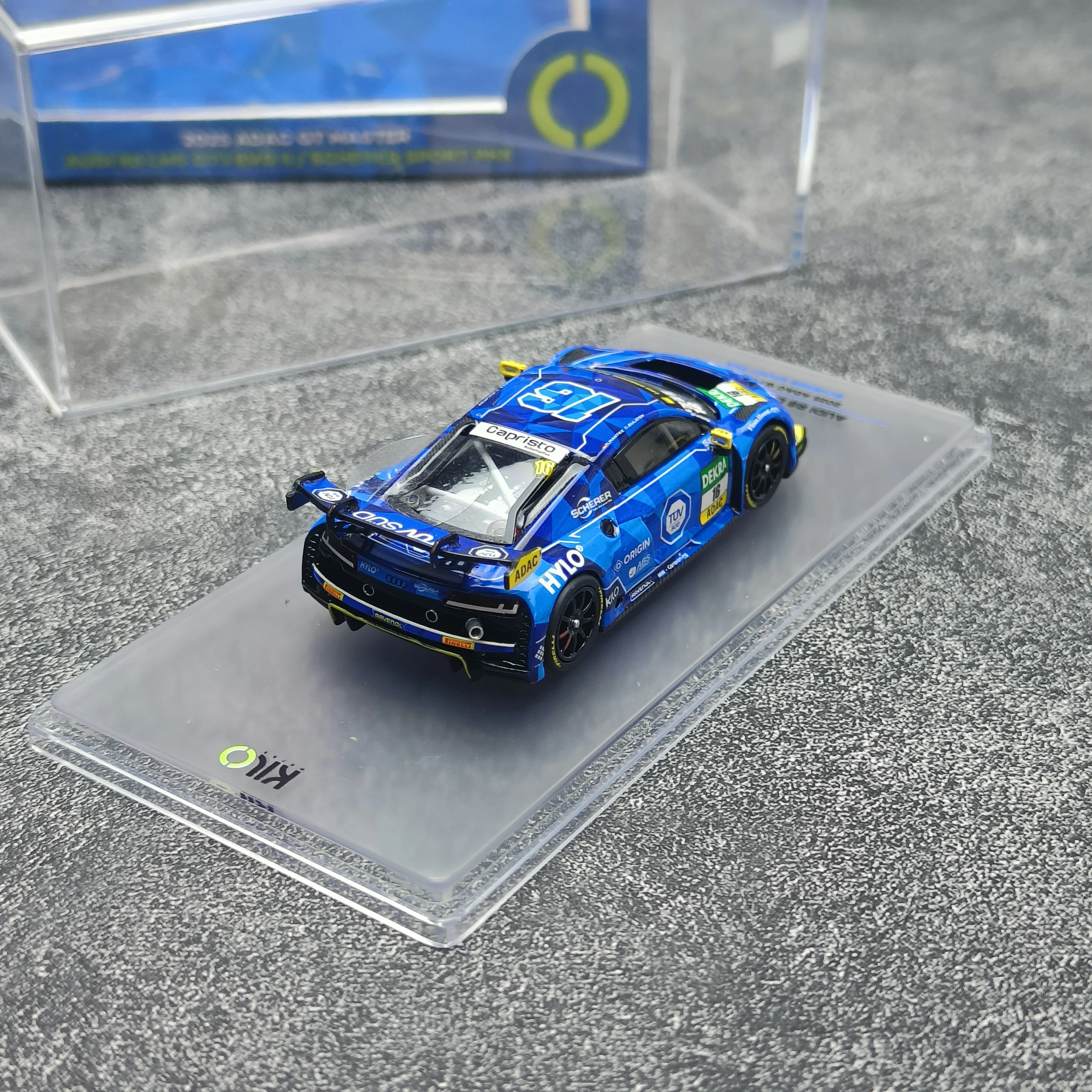킬로웍스 1:64 R8 LMS GT3 EVO II 2025 합금 풀오픈 알로이 자동차 모형 금속 스태틱 디스플레이 기념일 선물 컬렉션
