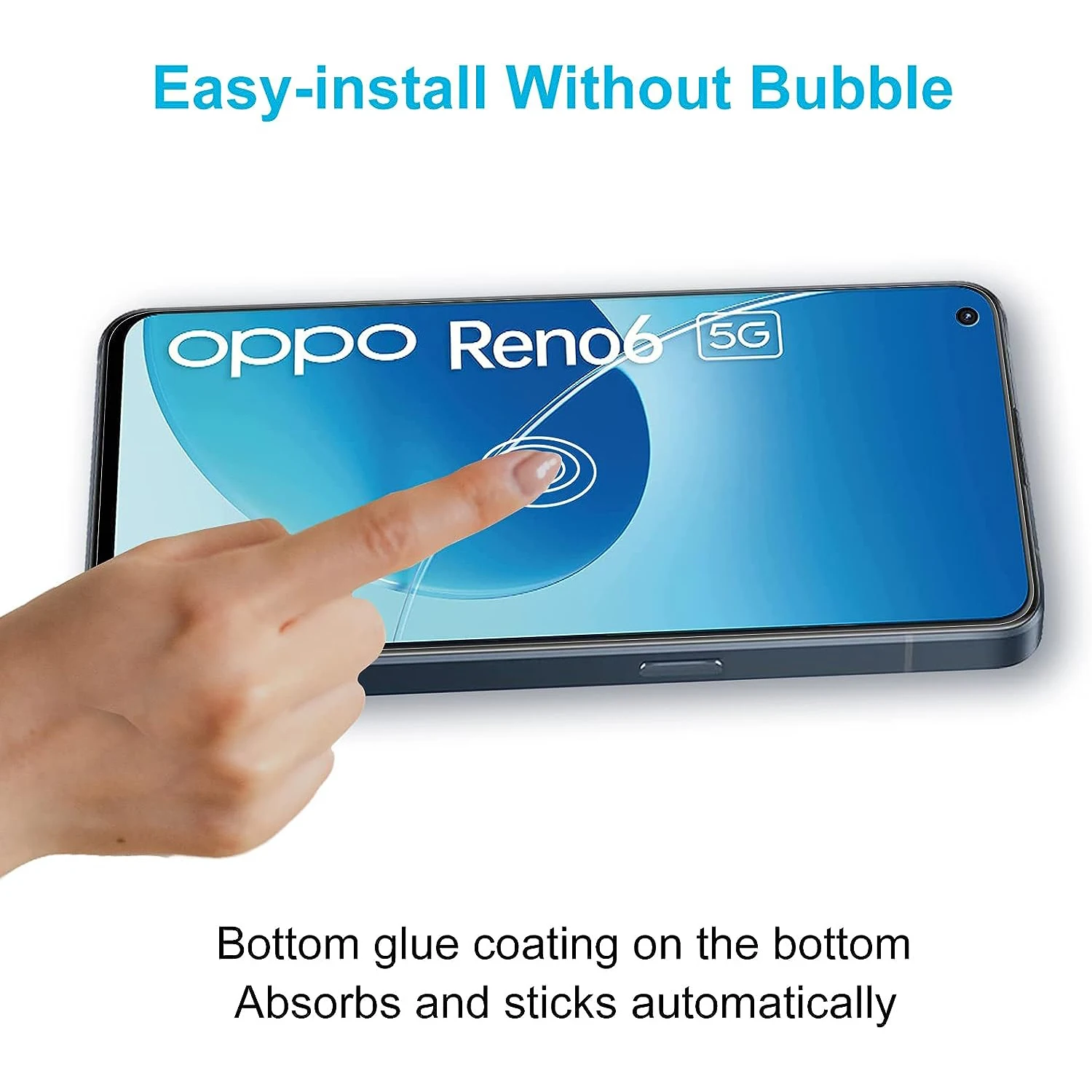 스크린 보호대 강화 유리 필름, OPPO Reno 6 5G 용, 1/4 개