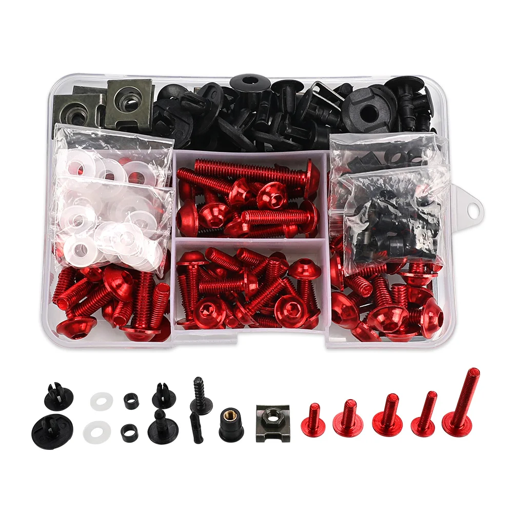 A Set M6 M5 Fairing Bolts Kit Bodywork Fasteners Screws Nut