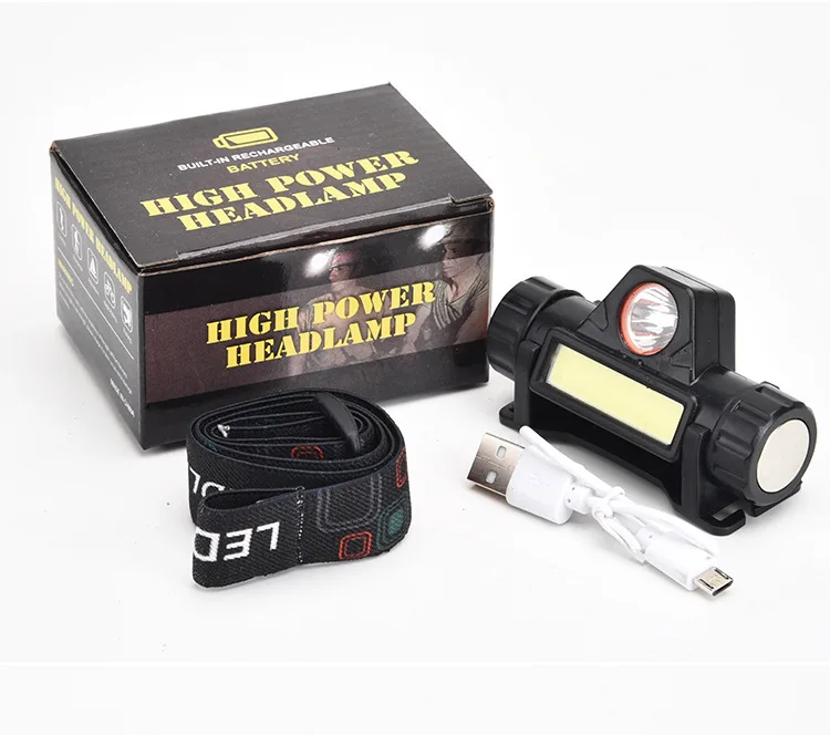 Lampe Frontale LED UV 3 Modes - Rechargeable, étanche, Zoom - Lampe De Poche Frontale
