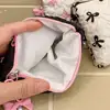 Handheld Bow Canvas Large Capacity Lipstick Storage Bags Commuter Shopping Travel Toiletry Bags Women's Convenient Portable Bag 5