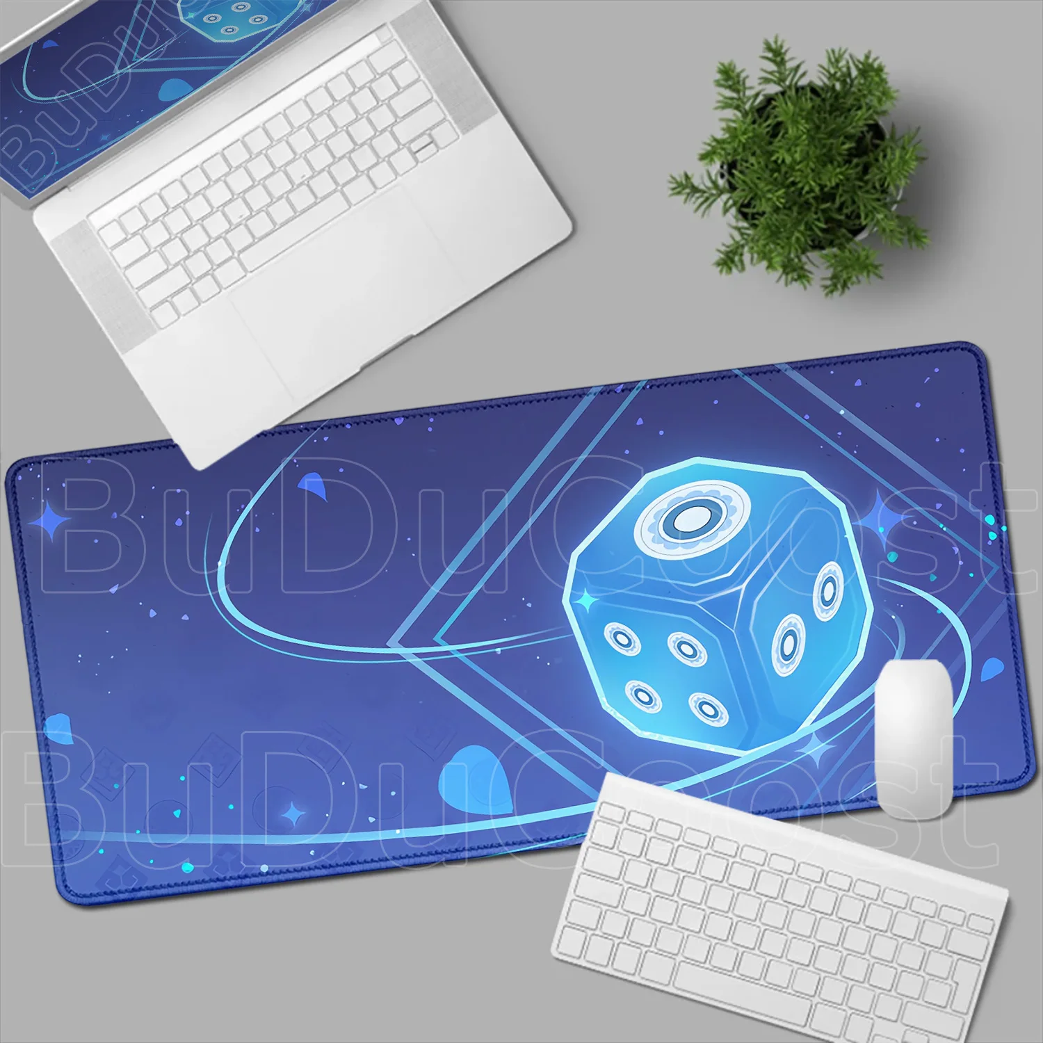 Gamer's Deluxe Edge-Locked Mouse Pad Featuring Iconic Genshin Impact Characters
