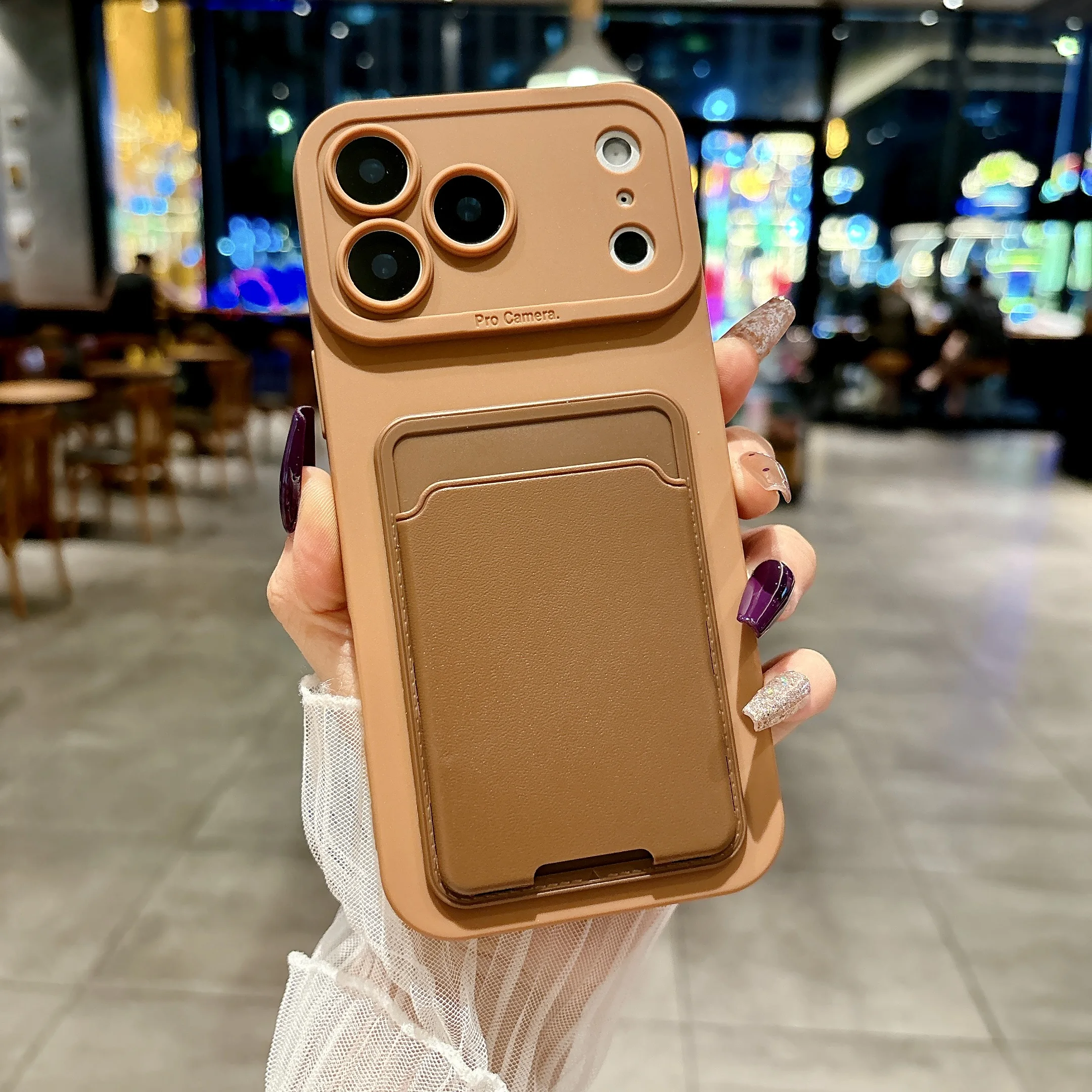 Universal Phone Case with Card Slot Holder and Pocket – Sleek and Functional Design