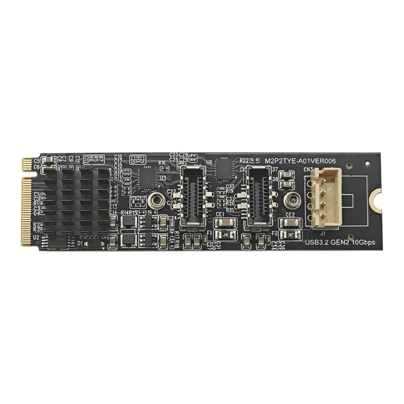 USB 3 버전 2 및 스토리지 시스템용 PCIe 키 M 링크의 10Gbps 2개 콘센트 유형 C 확장 모듈