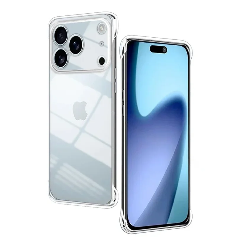 Frameless Slim Clear Transparent Hard Plastic Phone Case Cover