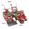 HUIQIBAO 756pcs Fire Station Model Building Blocks Truck Helicopter Firefighter Bricks City Educational Toys For Children Gift 6