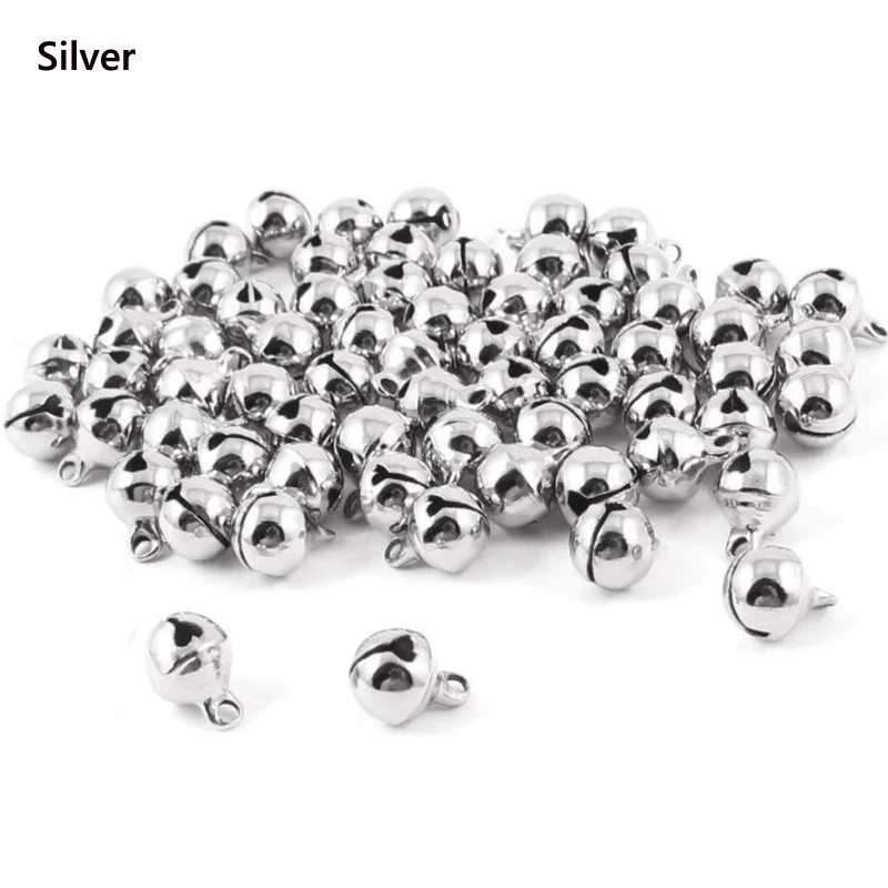 Description Picture 3 of item25-200Pcs Jingle Bells Aluminum Loose Beads Small For Festival Party Decoration/Christmas Tree Decoration/DIY Crafts Accessories