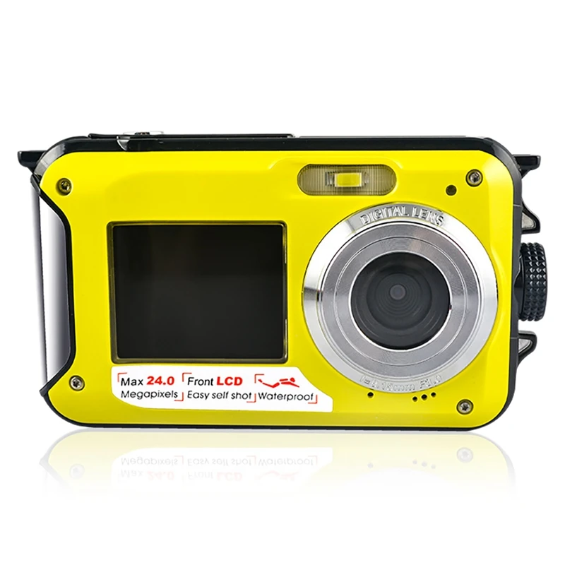 

800W Dual Display HD Digital Waterproof Camera 1080P 30FPS Digital Underwater Camera EU Plug