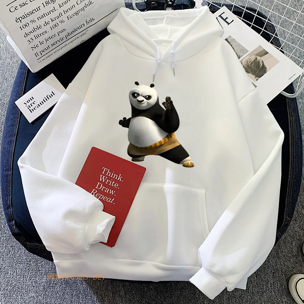 

Panda KungFuPanda Hoodiefor Autumn/Winter Casual Sweatshirt Cartoon with Hooded Fleece Clothes Comfortable Ropa Hombre Pullovers