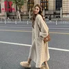 Women Fur Cardigan Thickened Long 2025Autumn Winter V-neck Jacket Female Loose Simple Leisure With Buttons Faux Fur Mink Coat 1