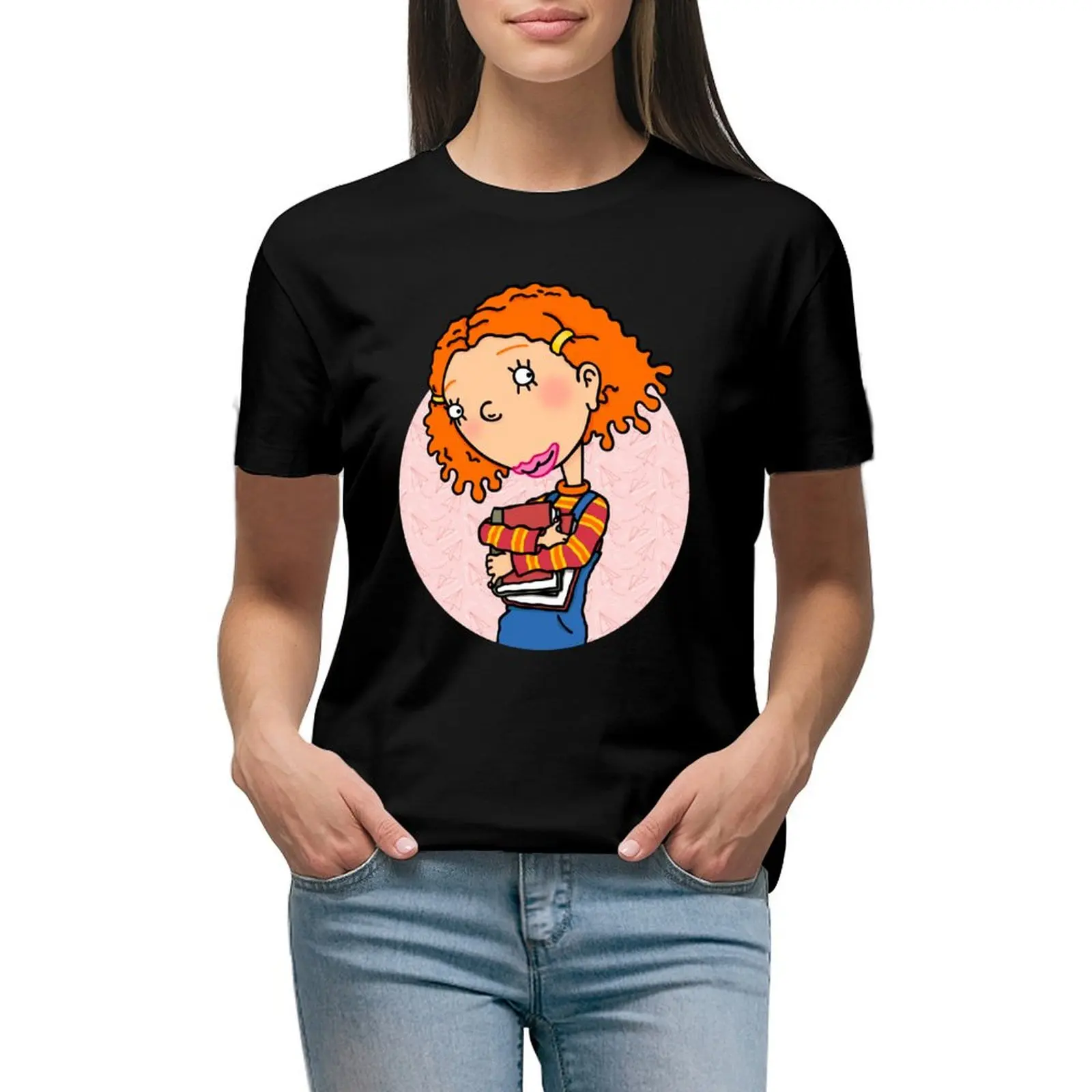

Ginger Foutley T-shirt shirts graphic tees Short sleeve tee cute tops white t-shirts for Women