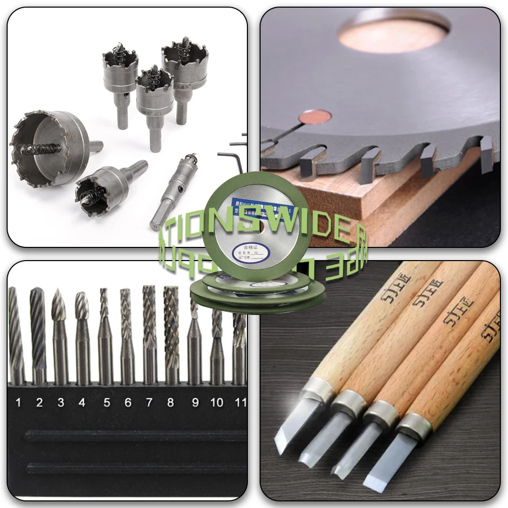 SIFANG Diamond Grinding Wheel Cutting Disc Resin Bond Grinder 75/100/125/150mm for Tungsten Steel Milling Cutter Sharpener cutting disc grinding disc abrasive wheel grinding wheel