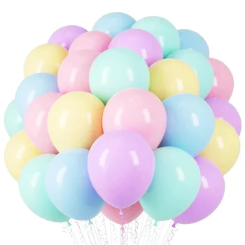 Ballons aux couleurs mélangées pour décoration de fête, thème macaron, arc-en-ciel pastel, multi-documents, 20 pièces 1