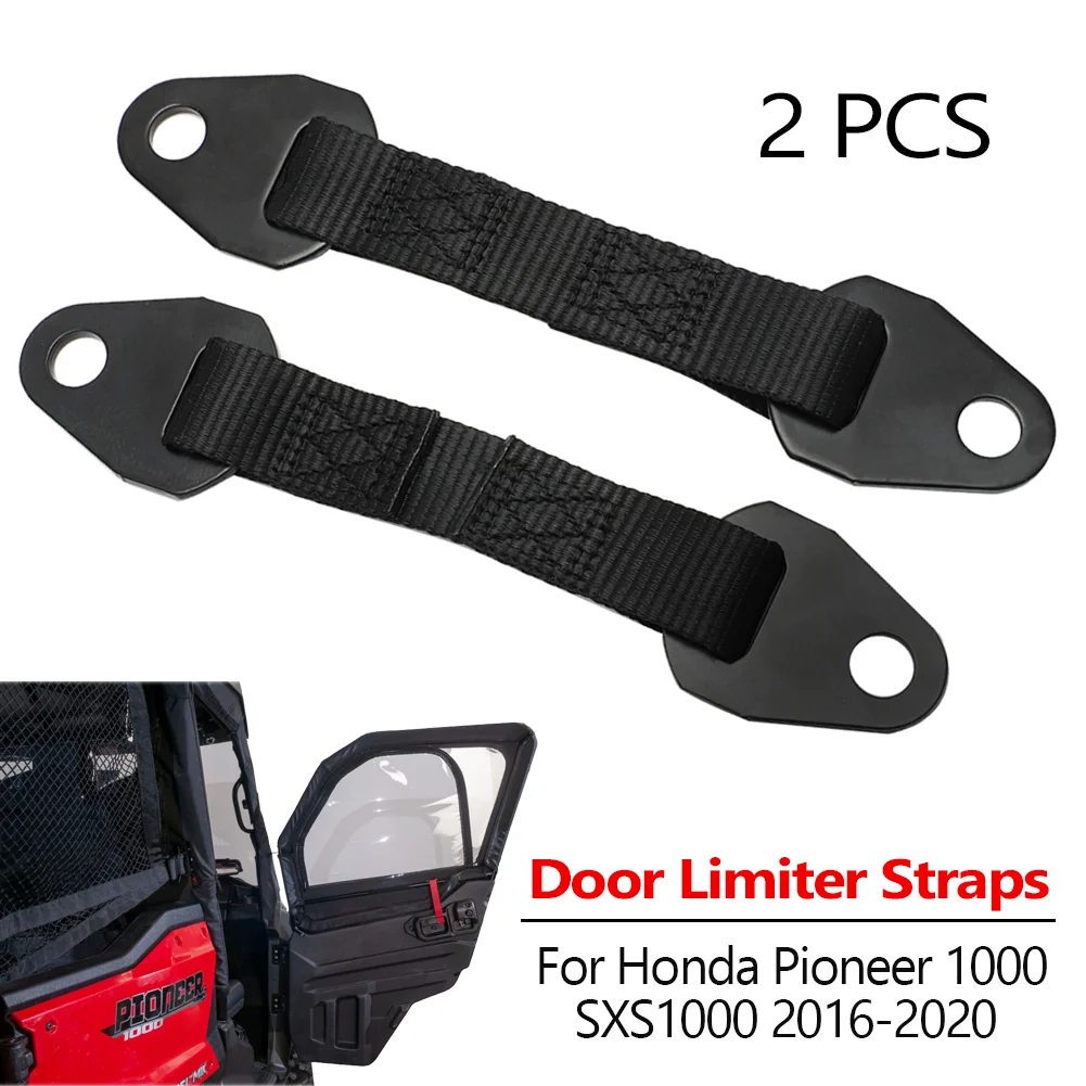 ATV Door Tether Open Limiter Straps Kit For Honda Pioneer 1000 SXS1000 2016-2020 2PC 1 pair for rzr door latches anti rust 3 5in latches vent extender for increasing air circulation for rzr xp 1000 turbo 900 s1000