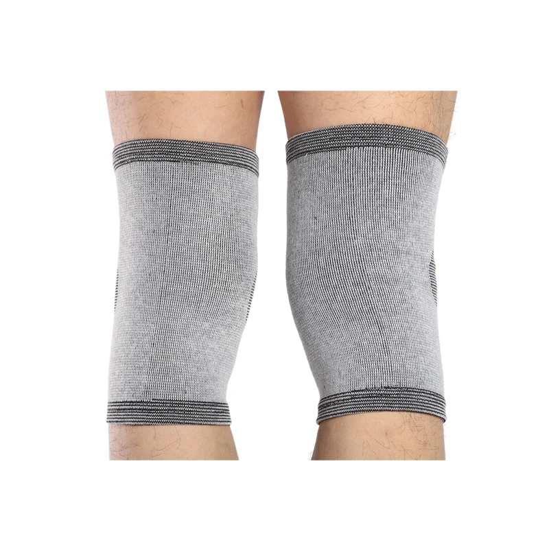 Hugfads Genouillère Élastique En Fibre De Charbon De Bambou Pour Le Sport - Taille Libre, Équipement De Protection Confortable Pour Le Genou