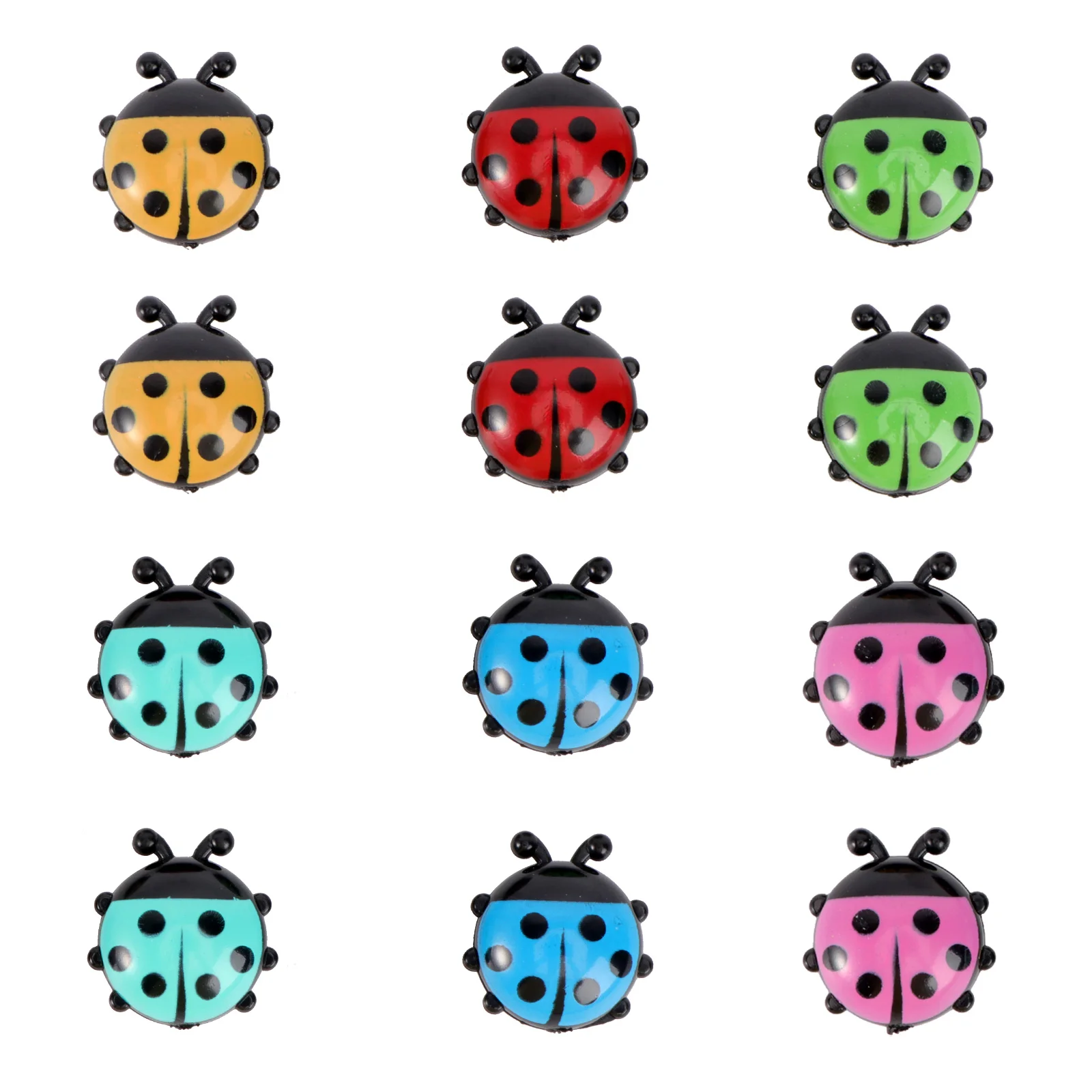 

12 Pcs Ladybug Magnet Refrigerator Magnets Clings Decals Fridge Sticker Animal Decor Stickers Office