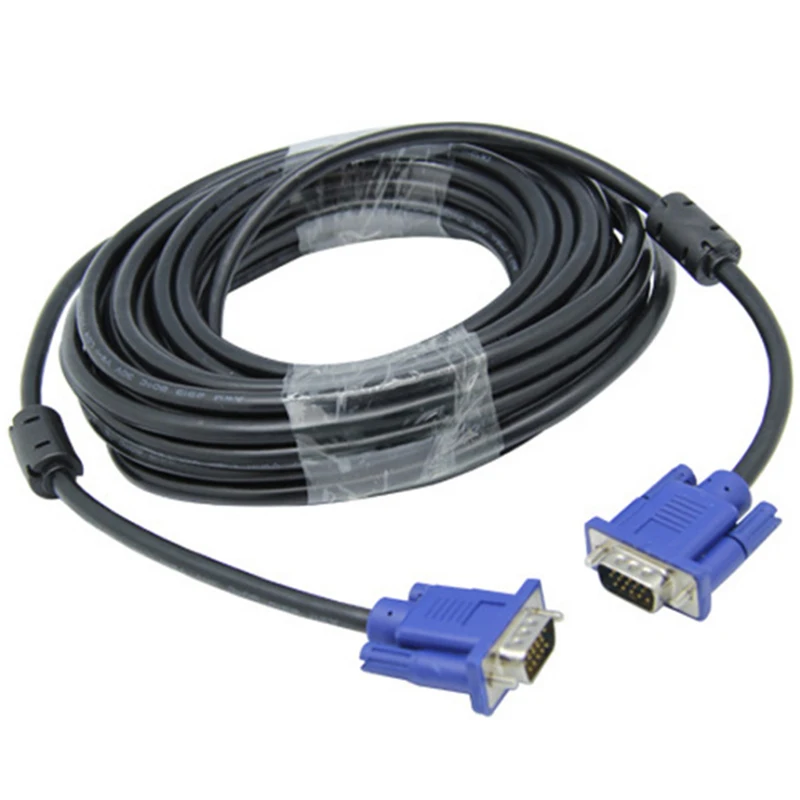 

VGA Cable for Computer Monitor TV LCD Monitor Projector HD Cable Shielded VGA Video Extension Line 1.5m 1.8m 3m 5m 10m 15m