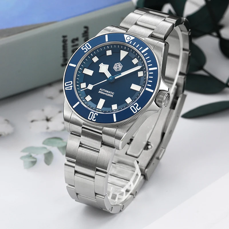 San Martin SN0121G Diving Watch Luxury NH35 Automatic Movement Machinery Wristwatch 316L Sapphire Glass Ceramic Bezel mechanical watch,diver watch