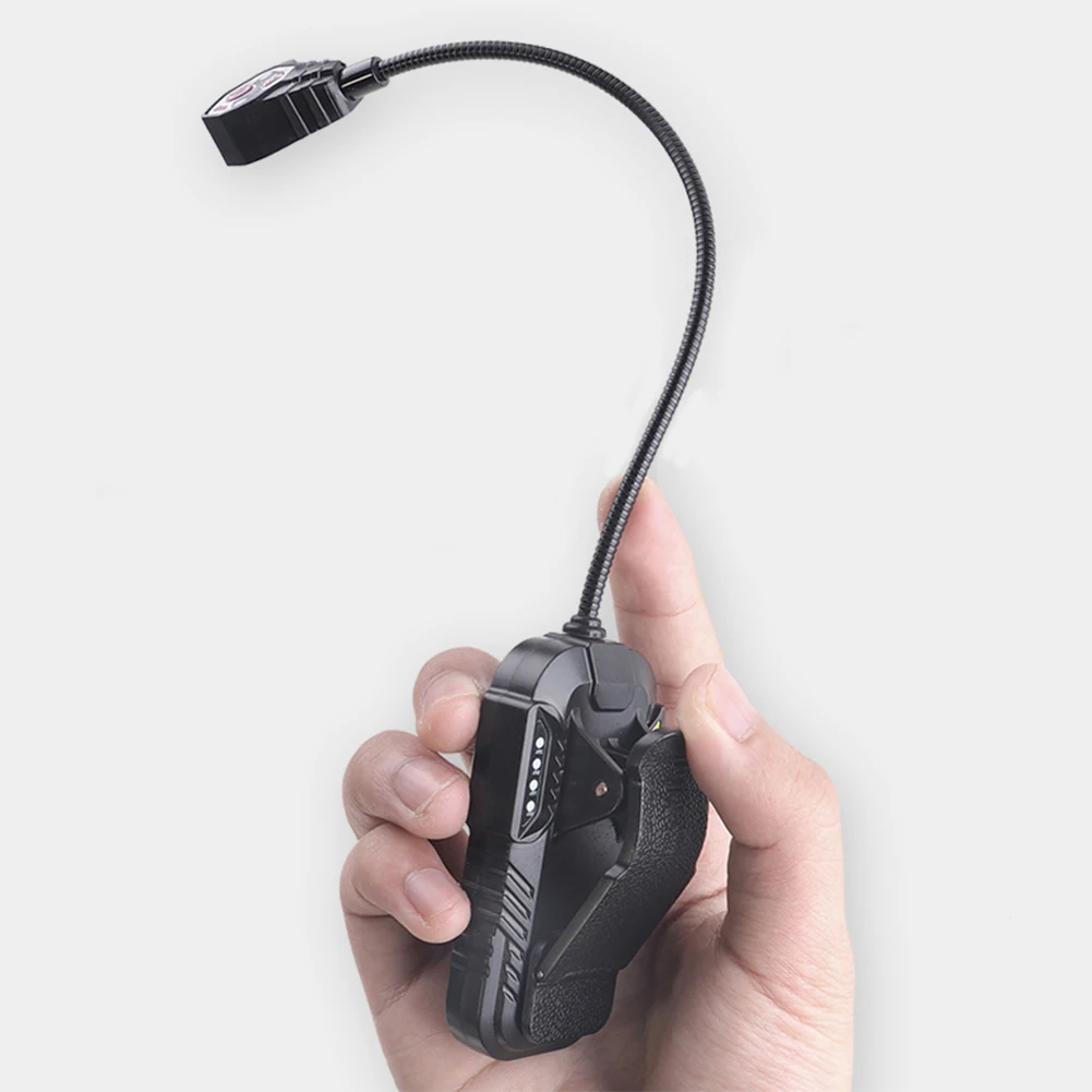 Outdoors Clip On Light USB Rechargeable Reading Light Fishing With Battery Level Display 9led Red White Desk Lamp