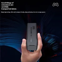 Basix 2.4G double bâton de jeu vidéo sans fil Joystick Console bâton de jeu 4K 20000 + jeu 64GB rétro jeu cadeau de Thanksgiving 6
